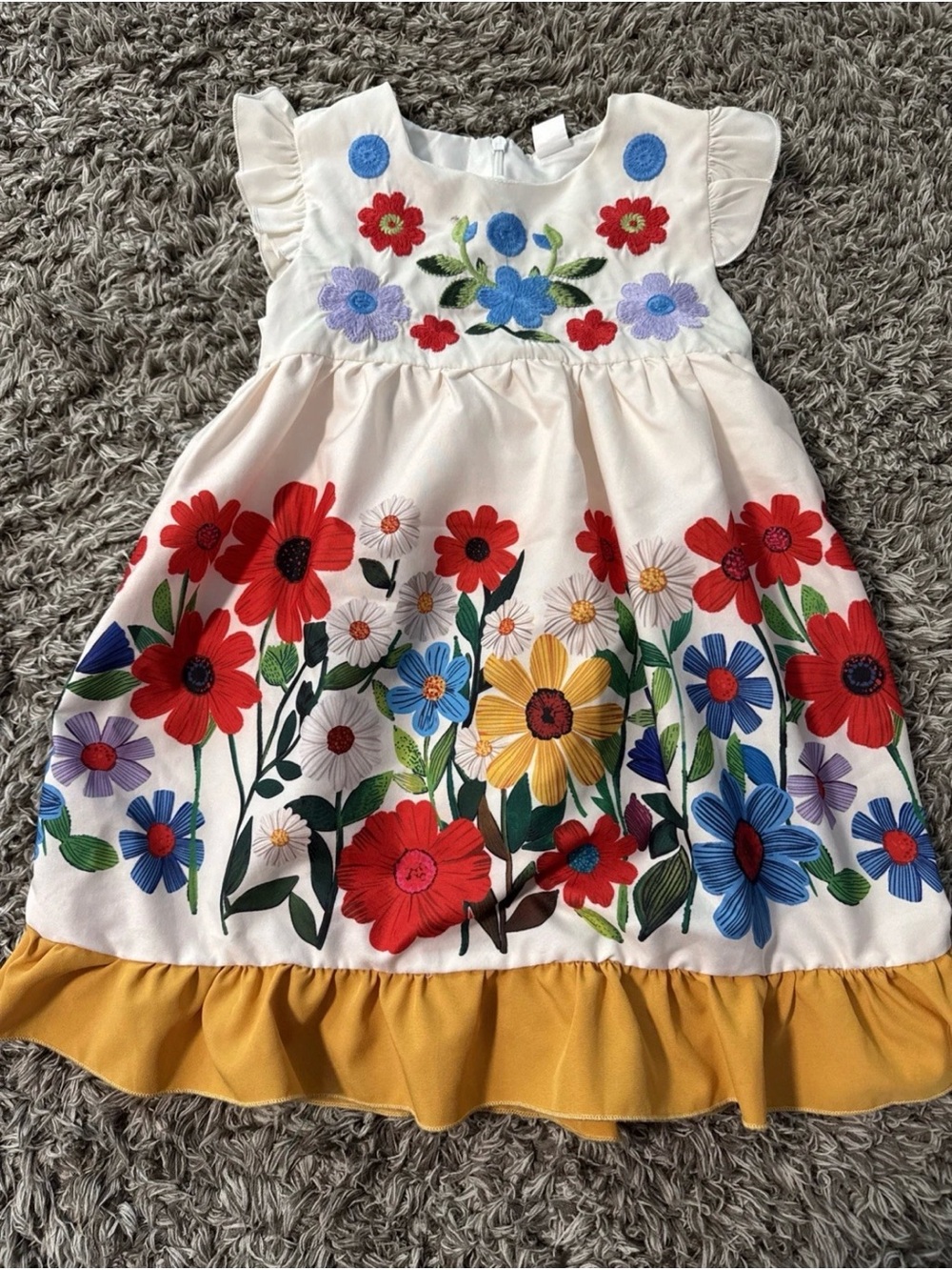 Taylor 2-3t Girls Dress Embroidered Floral Festival